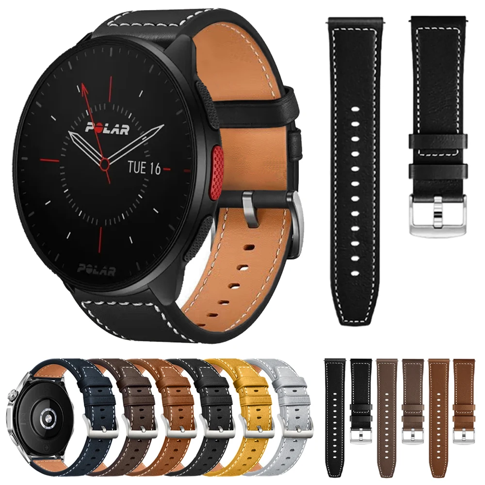 Premium Leather Watch Strap Bracelet - Elegant 20mm/22mm Band