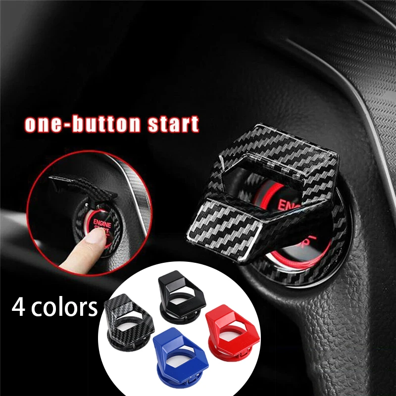 spark plug wires 2022new Car Engine Start Stop Switch Button Cover Decorative Auto Accessories Push Button Sticky Cover Car Interior Car-Styling spark plug wires