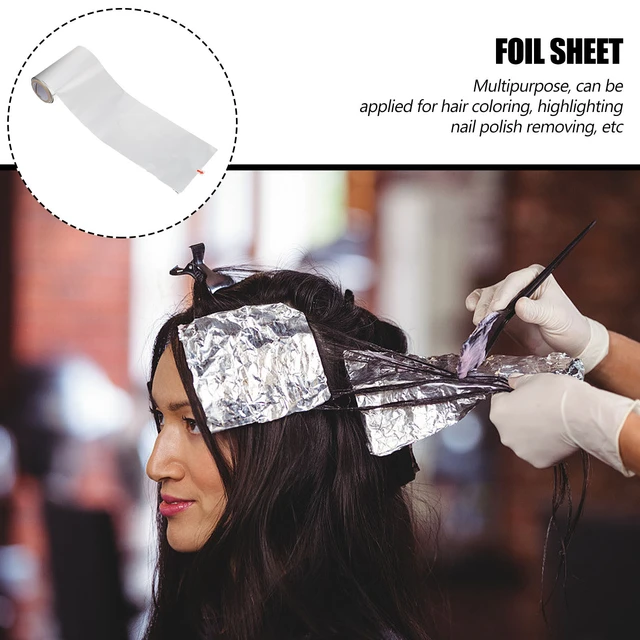 3 Rolls Highlighting Tin Foil Hair Foils Aluminum Foil Sheets for Home and  Salon