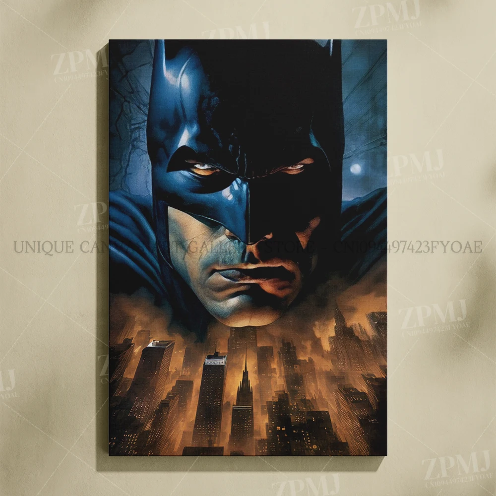 Justice League Superhero Batman Wall Art - Canvas Home Decor Poster Prints