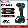 Makita DDF487 10mm Lithium battery 18V rechargeable brushless drill Electric screwdriver driver Wireless pistol drill 2