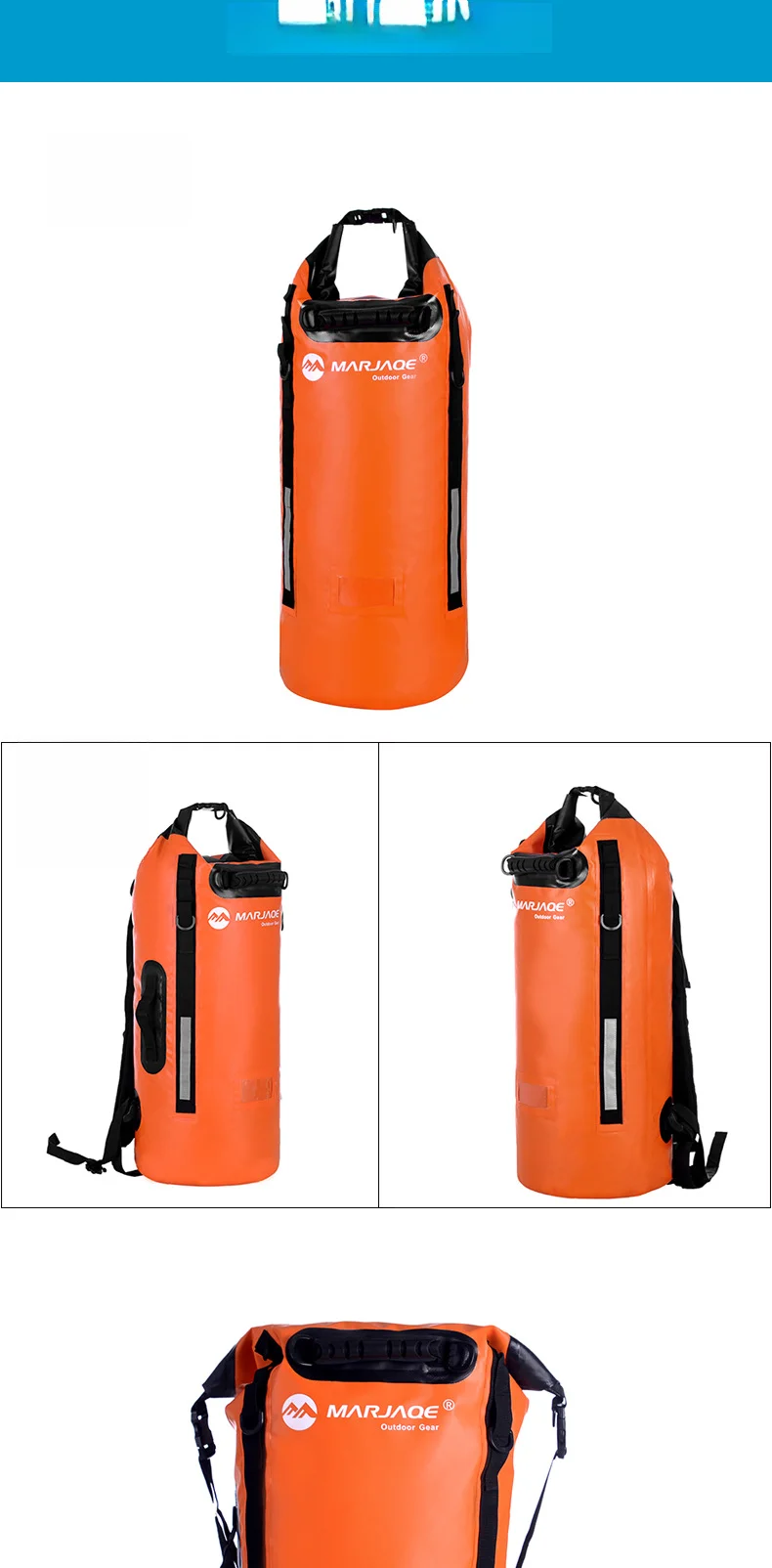 Dobbeltskuldret MARJAQE1616 Vandtæt Creek Tracing 40L Professionel Outdoor Adventure Taske_voghion.com