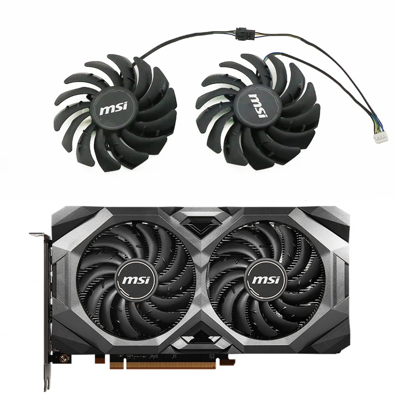 

New PLD09210S12HH 2pcs/lot 4pin for MSI RX5500XT 5600XT 5700 5700XT Graphics Card Fan