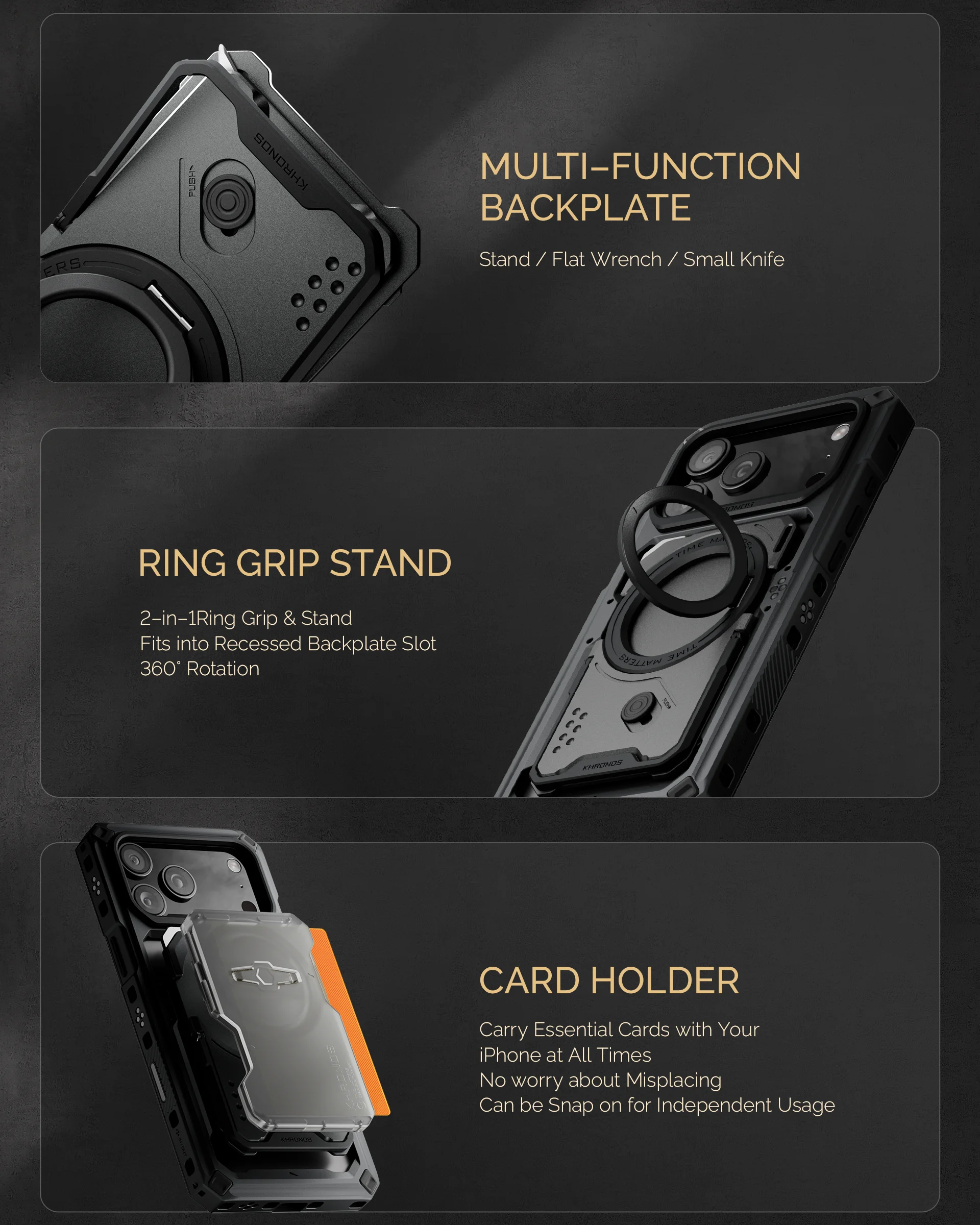 Mobile Phone Expansion Case Kit for iPhone 17 Pro/17 Pro Max with Magnetic Muti