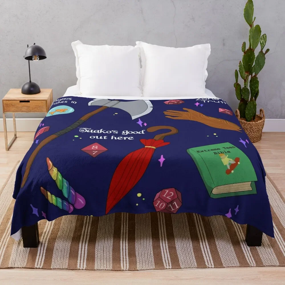 Taz Pattern In Blue Throw Coperta Divano Gigante Extra Large Throw Luxury Throw Furry Plaid Coperte