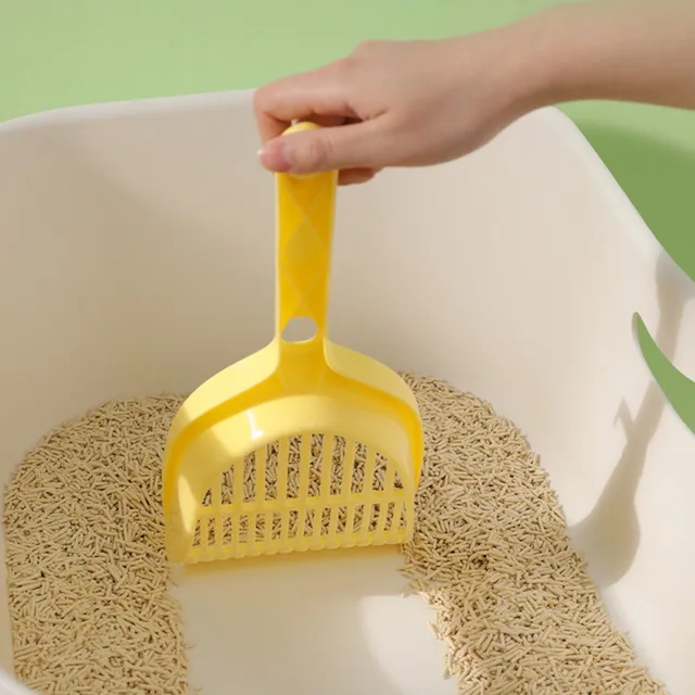 Cat Litter Scoop, Premium Cat Litter Shovel Poop Scooper with Fine Holes, Easy-to-Clean Durable Pet Cleaning Tool, 4