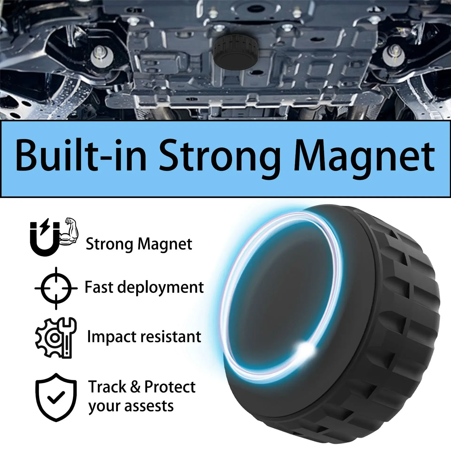 Waterproof Magnetic Case Holder for Airtag - Protective Anti-Loss Device Shell