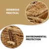 Large Size Woven Storage Box Tissue Holder Natural Paper Container Napkin Box Home Kitchen Bathroom ganization Housewares 6