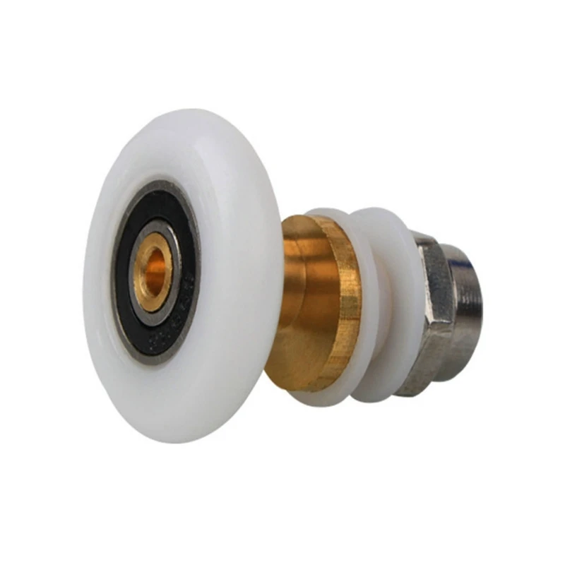 Sliding Door Rollers Mini Rubber Wheels Shower Door Wheels Sliding Glass Door Pulleys Replacement Bearing Rollers Runner Shower Room Cabins Swinging Pulley