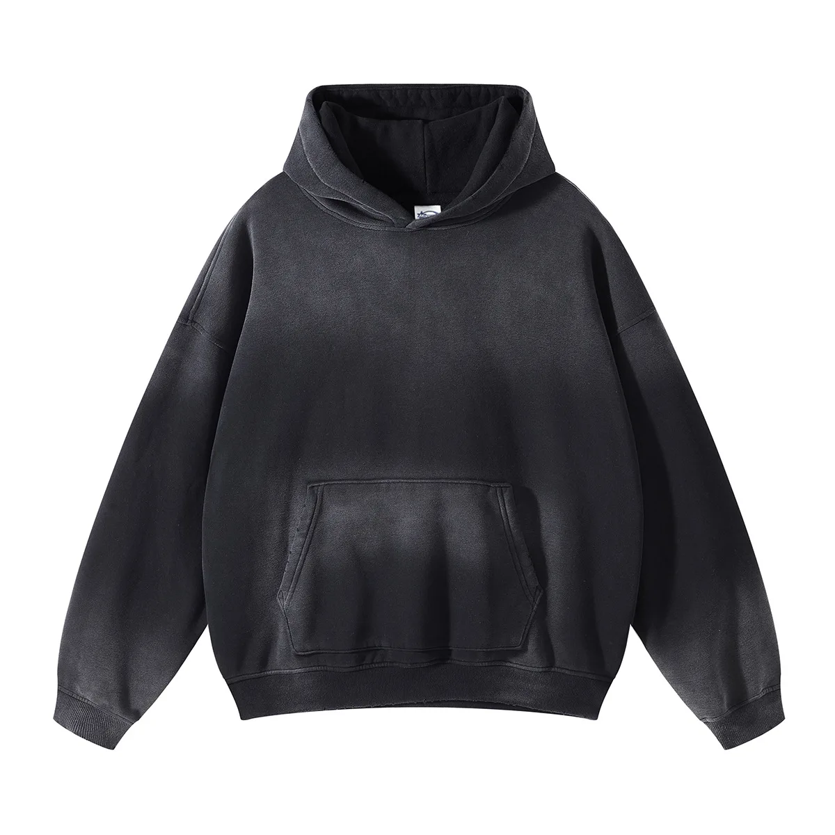 Solid Color Blanks Plus Fleece Thicken Spray-dyed Aged