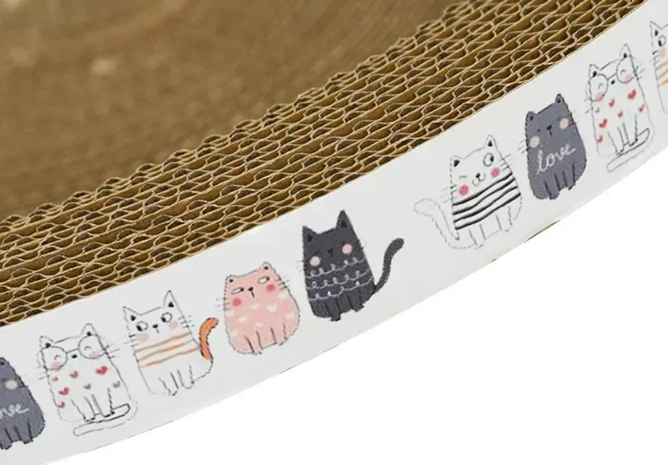 Title 10, Corrugated Cat Scratcher Round Oval Grinding Cl...