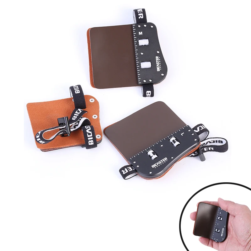 

1pcs Bicaster SP3 Barebow Finger Tab LH/RH Cowhide + Aluminum Plate L/M/S