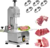 Meat Cutter Machine Electric, 750W Stainless Steel Countertop Bone Sawing Machine, Workbeach 20"" X 13"", 0.8-4.3 Inch Cutting 1