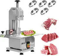 Meat Cutter Machine Electric, 750W Stainless Steel Countertop Bone Sawing Machine, Workbeach 20"" X 13"", 0.8-4.3 Inch Cutting 1