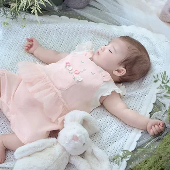 Dave Bella Tuta da bambino Estate Ragazza Rosa Pagliaccetto Casual Neonato Creeper Confortevole Fresco Dolce Carino Antistatico DB2251446 1