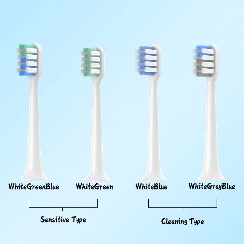 Toothbrushes Head 4/6pcs for Bet-c01/Dr-Bei C1/C2/S7 Head DuPont Deep Cleaning DuPont Soft Bristle Nozzles