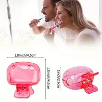 Couvre-têtes de brosse à dents de voyage, 1 pièce, capuchon de protection de brosse à dents, étui de protection, Clip en plastique Portable pour voyage domestique 6