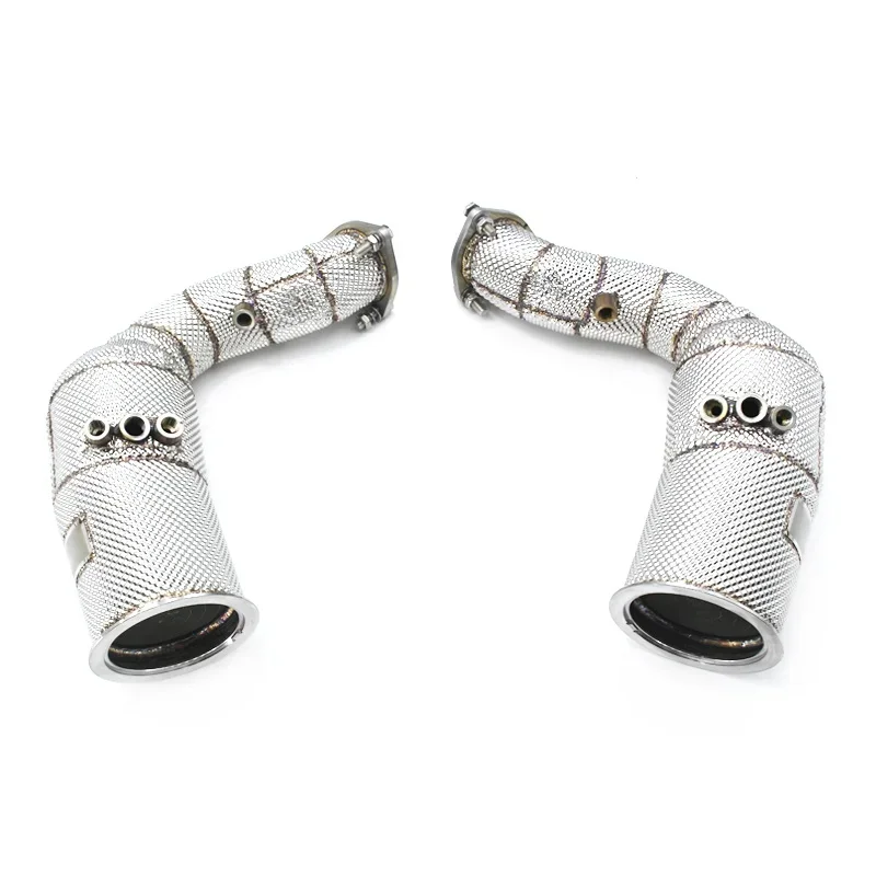 Head Section High flow Pipes branch downpipe Exhaust Pipe with catalyst For Lamborghini URUS 4.0