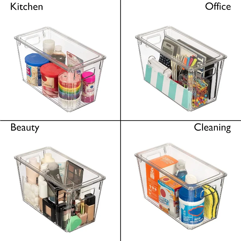  ClearSpace Plastic Storage Bins – Perfect Kitchen Organization  or Pantry Storage – Fridge Organizer, Pantry Organization and Storage Bins,  Cabinet Organizers : Home & Kitchen