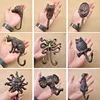 Cast Iron Crafts Iron Art Animal Cat Dog Octopus Hooks Bar Garden Personality Wall Hanging Wall Decoration 1