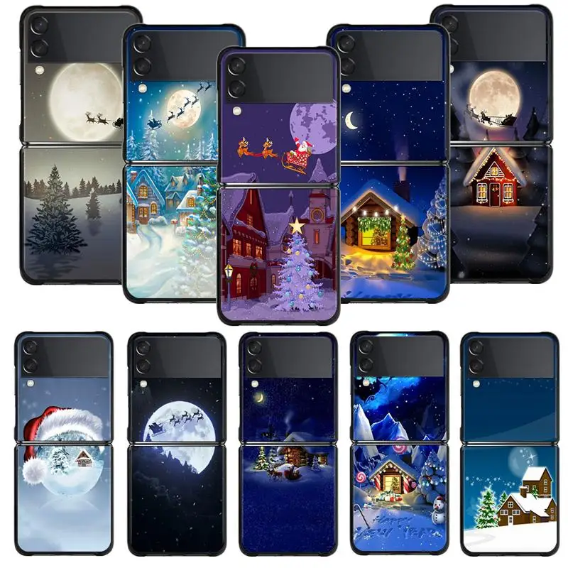 Custodia Per Telefono Per Samsung Galaxy Z Flip 5 Z Flip 4 Z Flip3 5G Shell Per Galaxy Z Flip Hard Cover Buon Natale Babbo Natale