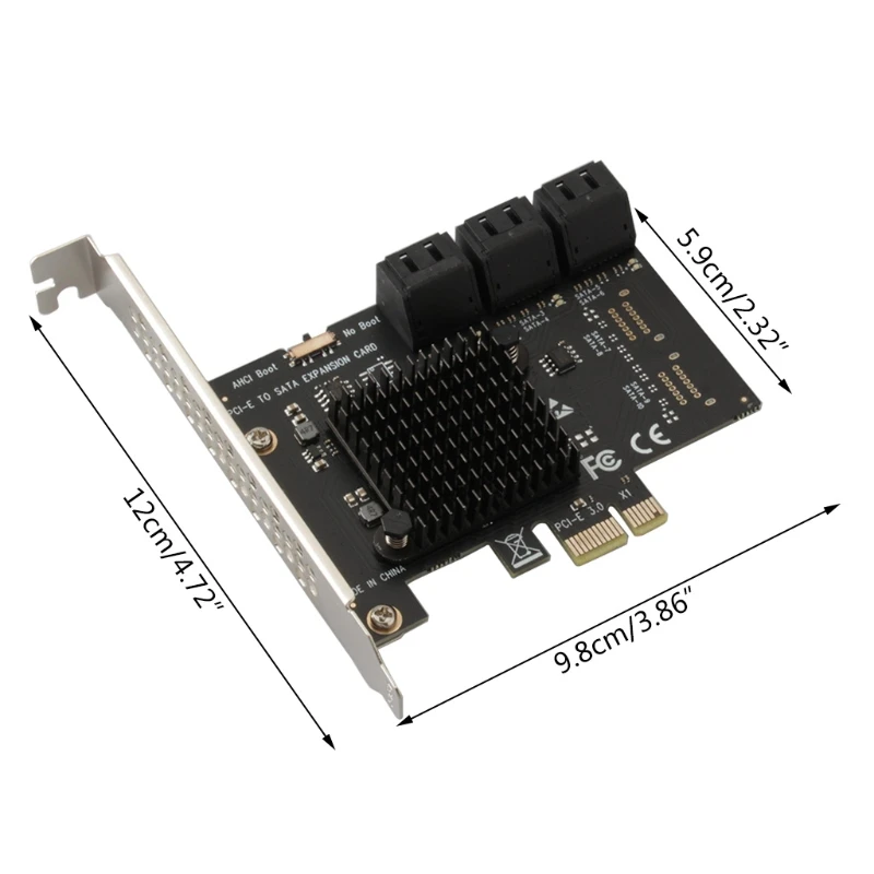L43D PCIE 확장 카드 PCI(Express-SATA 어댑터 허브 컨트롤러 6 Po용)