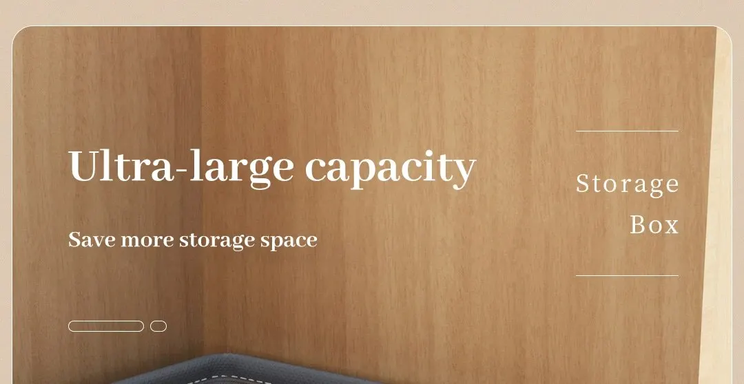 Description Picture 5 of item1pc Grey Nonwoven Fabric with Partition Clothing Storage Box Household Wardrobe Organization and Storage