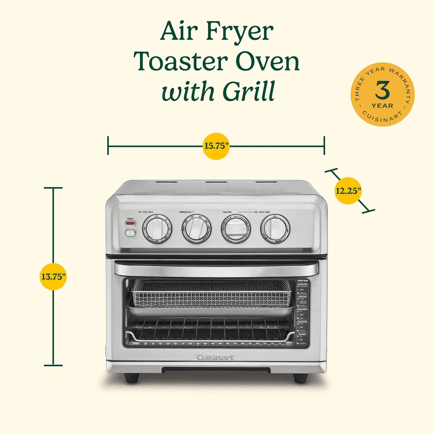 Cuisinart -70BKS AirFryer Oven with Grill,Black 6