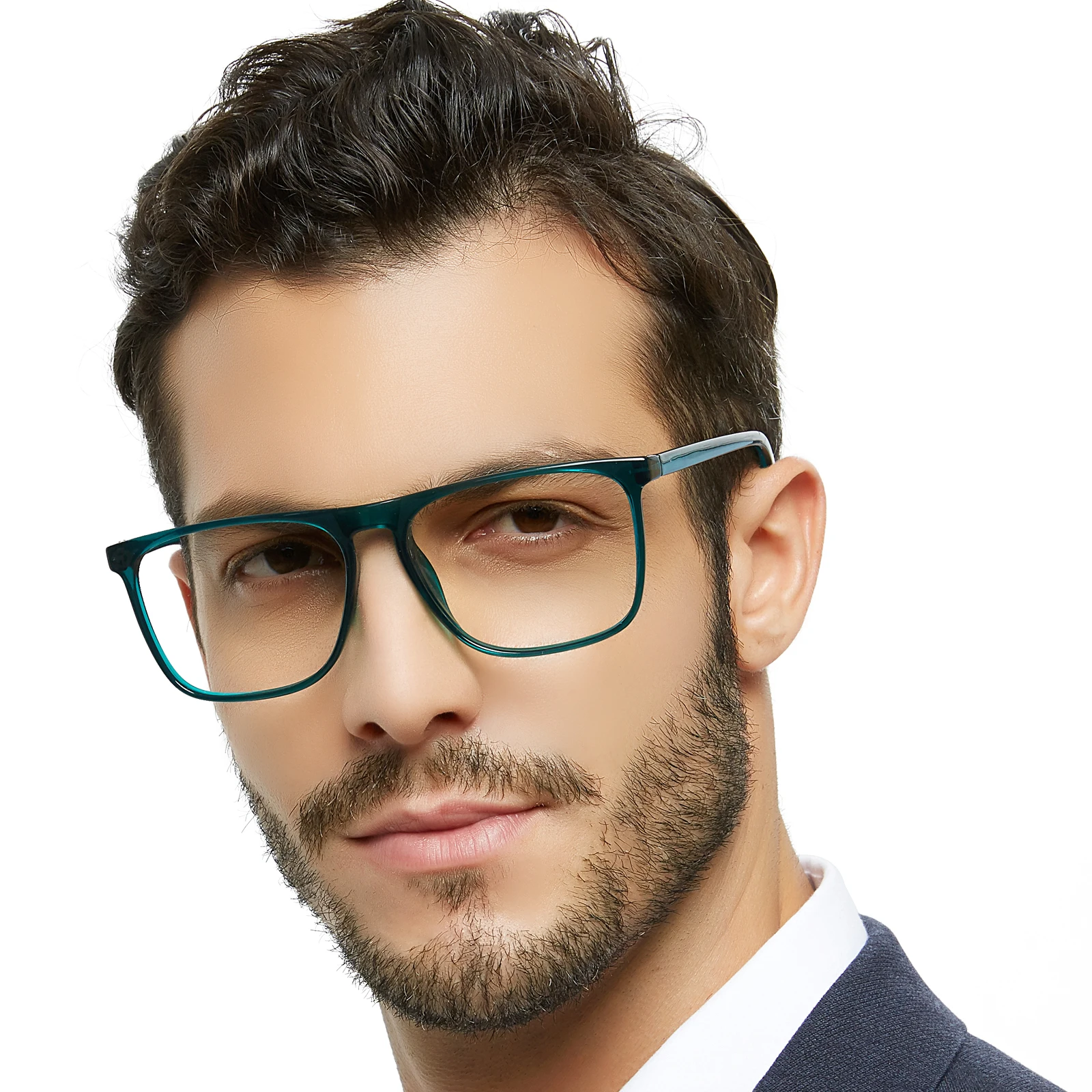 Mare Azzuro Lentes Cuadrados Grandes Para Hombre Lentes ópticas De