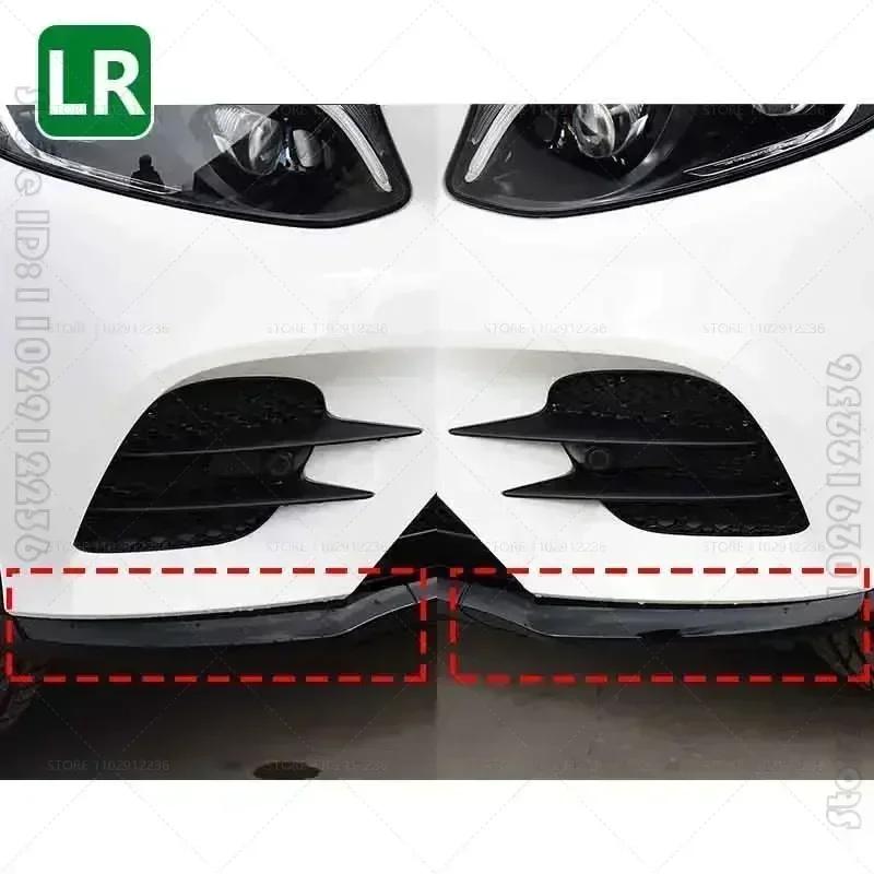 Car Bumper Spoiler Bumper Lip Bumper Strip Bumper Lip Decoration Front Bumper Decoration Front Bumper Cover Bumper Protector For Mercedes Benz GLC Class W253 X253 C253 Front Bumper Molding Chrome Trim 2538852600 2538854300 2538854400