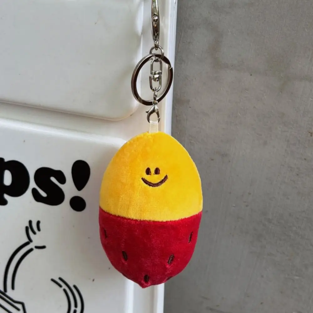 

Key Buckle Potato Plush Key Chain Backpack Charms Korean Style Plush Doll Toy Cartoon Plush Sweet Potato Pendant Children