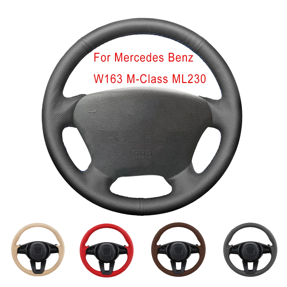 

Оригинальная оплетка рулевого колеса под заказ для Mercedes Benz W163 M-Class ML230 270 320 350 430 500 1997