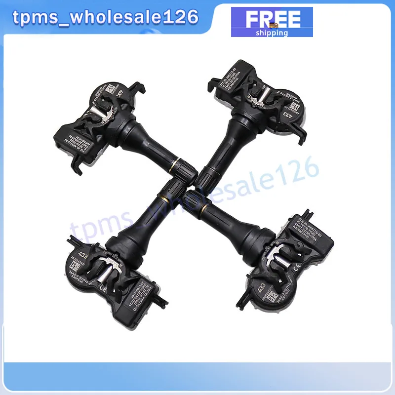 Ÿ̾ з  , 2016-2018    ׷ üŰ TPMS, 68252493AB, 433MHZ 68193586AA 68193586AC, 4 