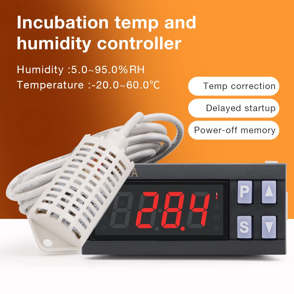 Thermoregulator Incubator Temperature Humidity Controller Automatic Egg