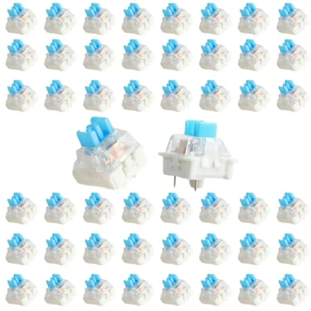 50 Stück Tastaturschalter, Tastatur-Clicker-Taste, Ersatz, 3-poliger taktiler Schalter, Tastatur-Ersatzzubehör – Detail 3