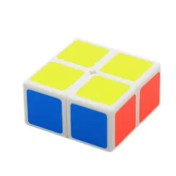 Colorful Speed Magic Cube Puzzle Educational Toy (White)