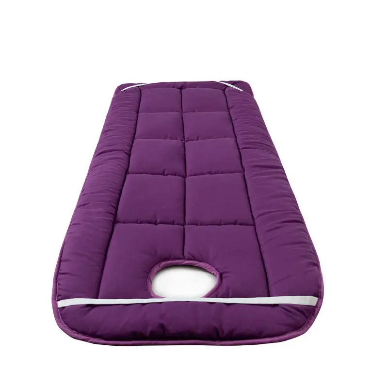 Beauty Salon Bed Thickened Cushion Mattress Anti Slip Bed Mat Massage Pad With Hole