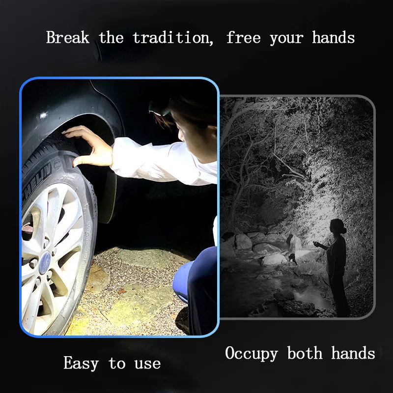 Head Flashlight Waterproof Led Camping Headlamp Fishing XPG Sensor Headlamp Built in Battery USB Rechargeable Outdoor Portable Night Light