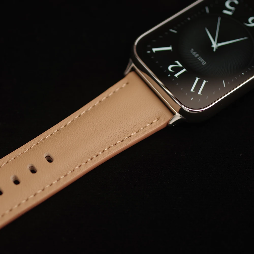 Premium Leather Strap for Smart Fitness Bracelet - Elegant Wristband Accessory