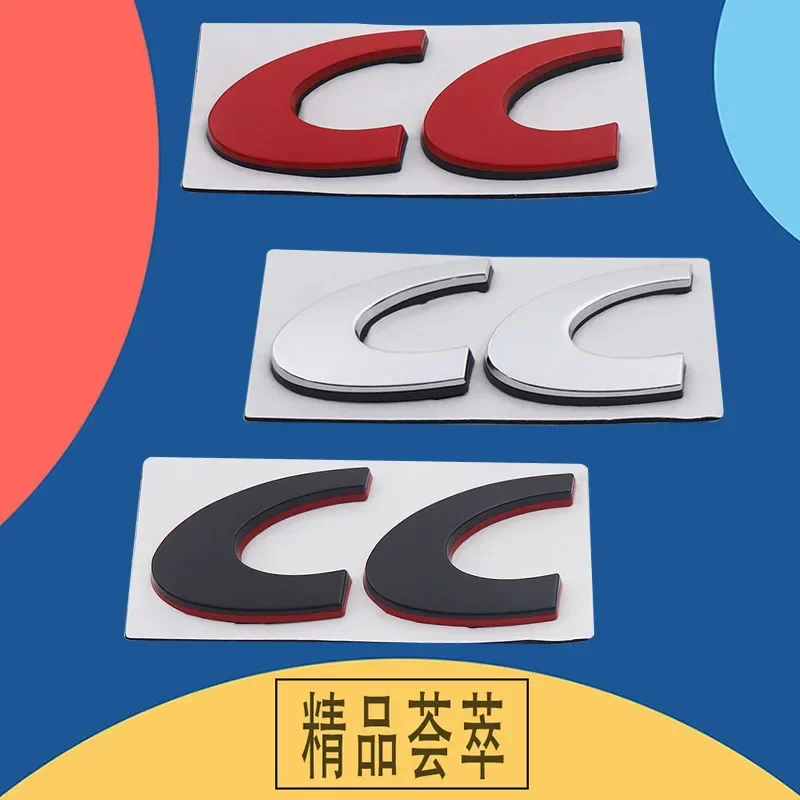 308 306 106 206 205 208 307 3008 207 508 2008 5008 3D 자동차 스타일링 CC 로고 엠블럼 자동차 휀더 트렁크 리어 데칼 배지 스티커