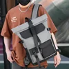 New Men's Backpack Oxford Cloth Student Schoolbag Solid Color Splash-proof 14-inch Computer Bag Men's Travel Bag Hot Sale 5