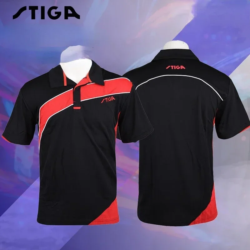 national team stiga Sport jersey Table tennis jersey men women t-shirts T shirt Badminton bottom quick dry top