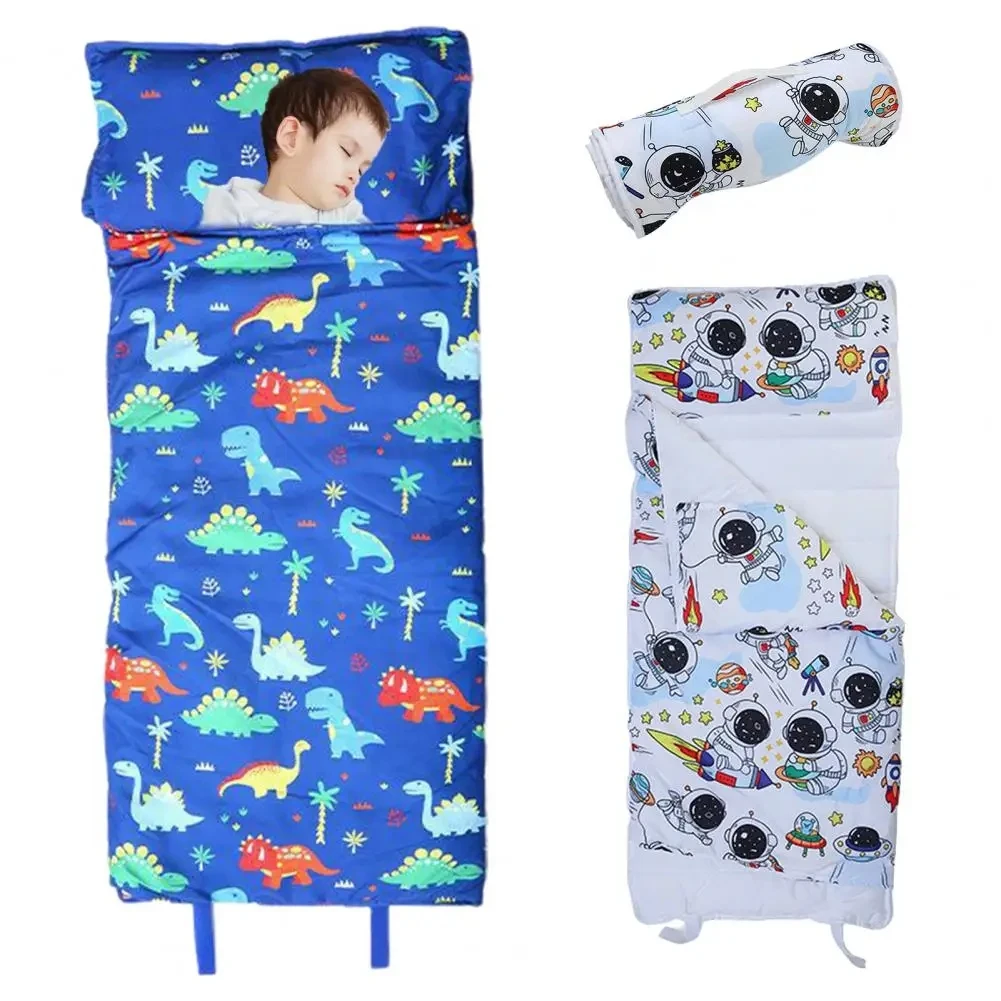 Kids Cocoon Cartoon Sleeping Bags Children's Cotton Animal Sleepsacks Anti-Kick Warm Sleep Sack Mat Blanket Plush Toy Boys Girls