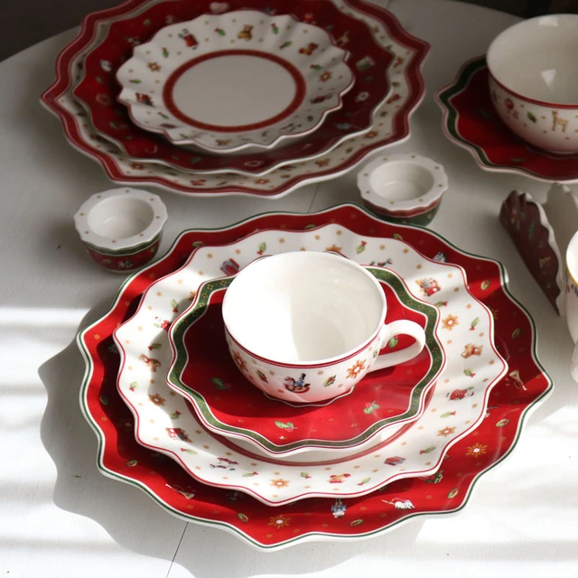 Assiettes de Noël Villeroy & Boch : assiettes de Noël en porcelaine