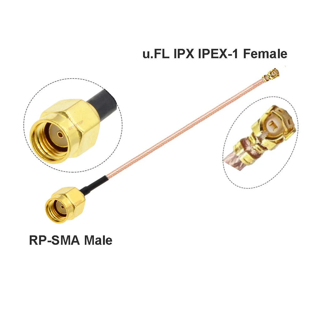 SMA Fêmea para UFL, U. FL, IPX,