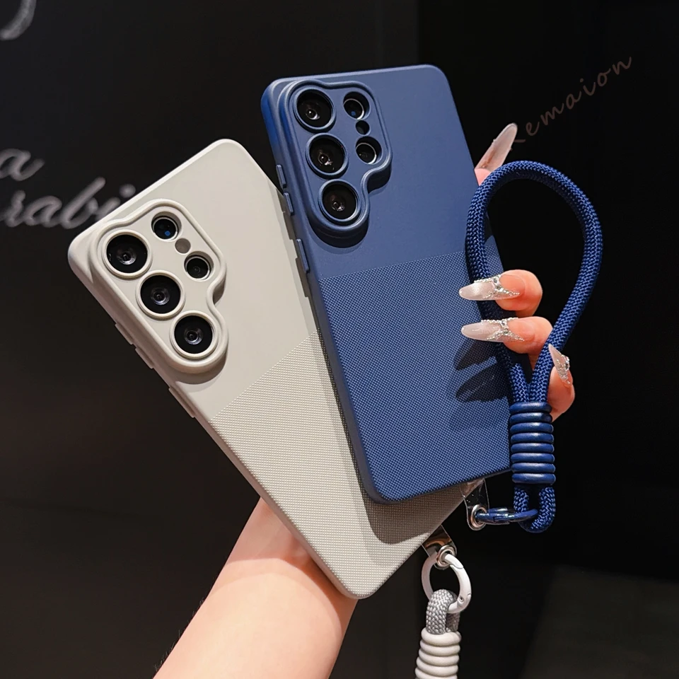 Dot Lanyard Shockproof Phone Case with Protector Cover