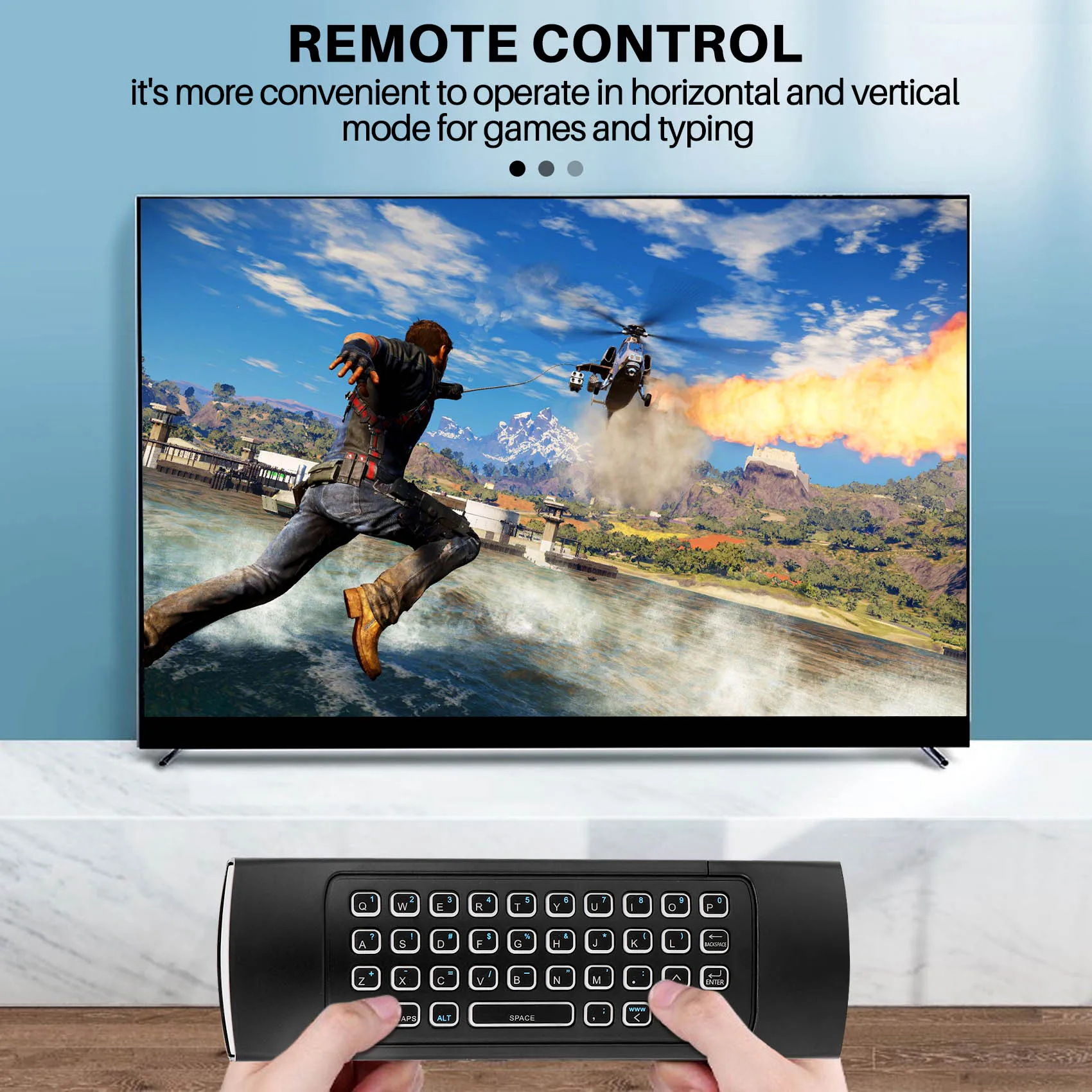 

Air Mouse for Android Tv Box, Mini Wireless Keyboard Air Remote Mouse Control with RGB Backlit MX3 Pro IR Learning