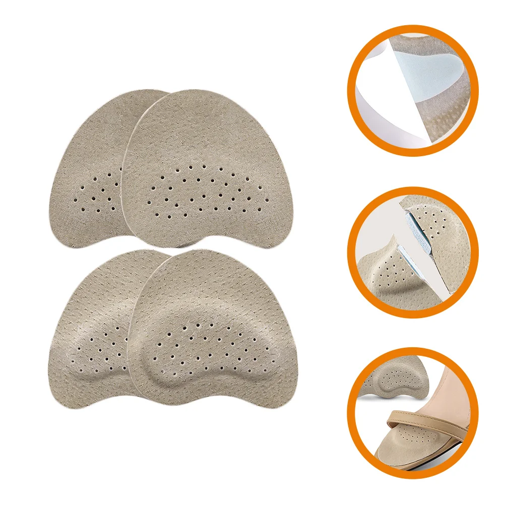 2 Pairs Shoe Inserts Forefoot Rest Shoes Sole Pads Non-slip Stickers High Heel Grips Mute Girl Child violin shoulder rest mute strings set violin part replacement kit for 3 4 4 4 violins