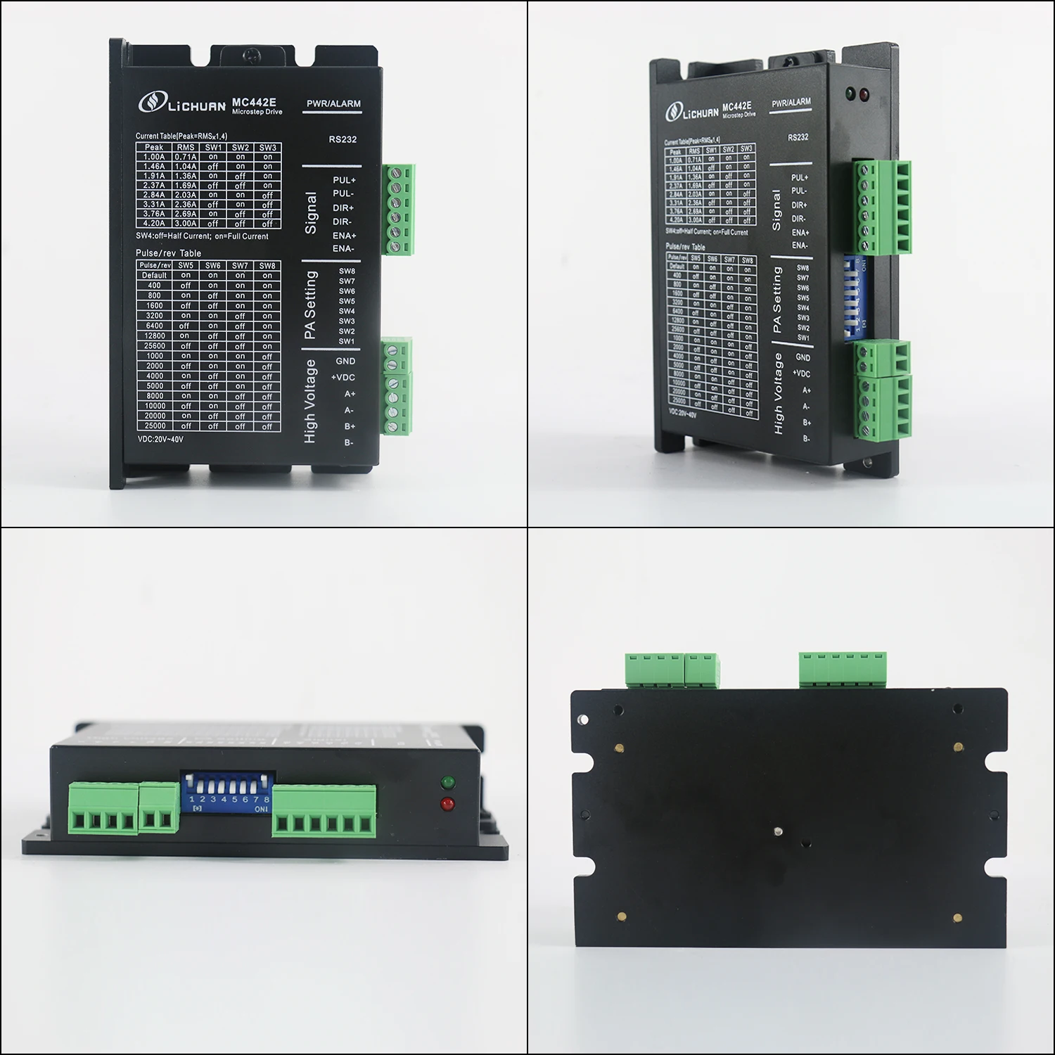 디지털 스테퍼 드라이버 MC442E 4.2A 20-40VDC 네마 17,23 스테퍼 모터 펄스+방향 제어용