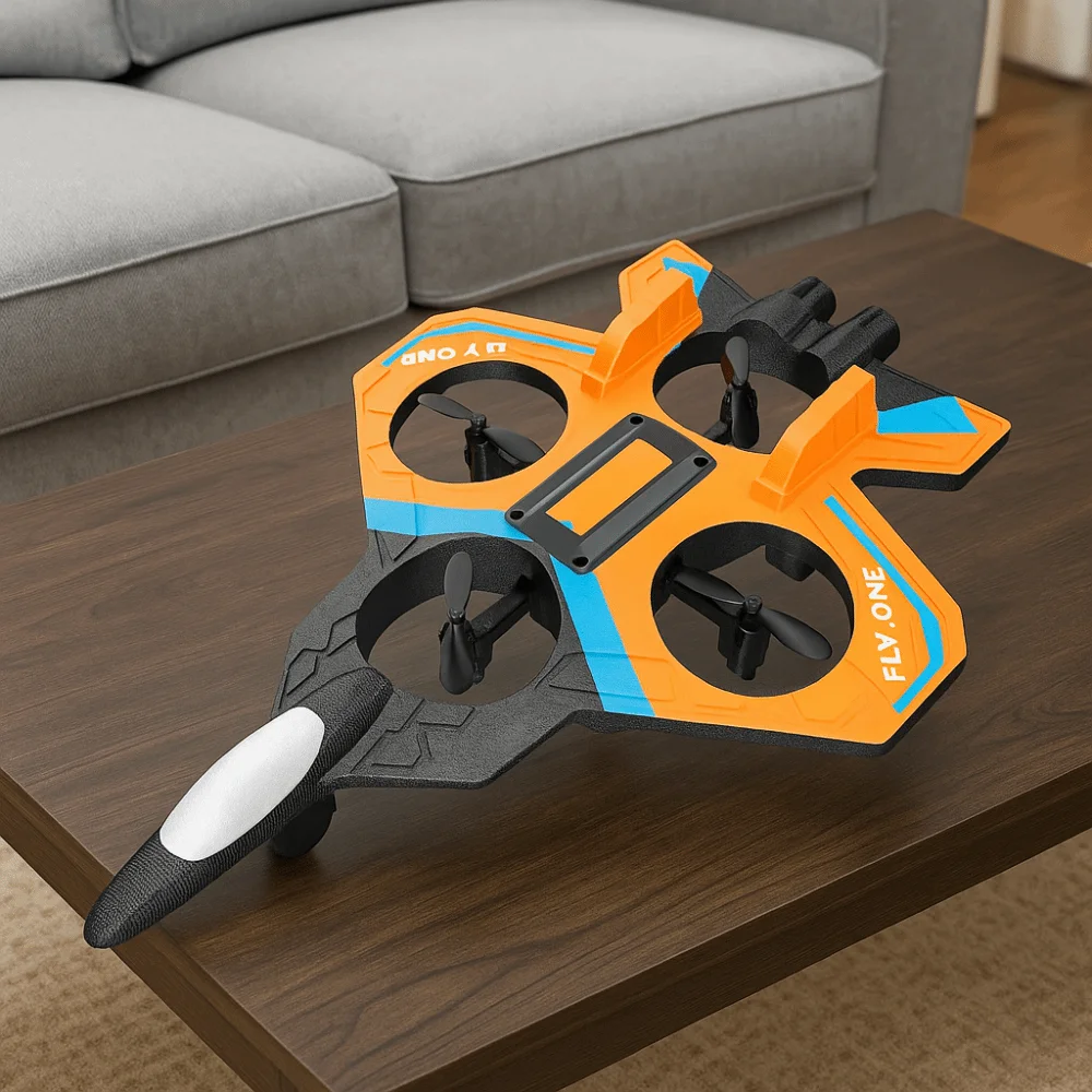 EPP Foam Remote Control Foam Fighter Gravity Sensing RC Drones Four Motor Helicopter Toy Durable with Light RC Hobby Jet Plane